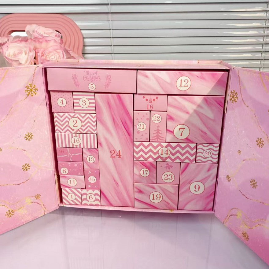Rosa Blind Box Adventskalender für Neujahr 2025